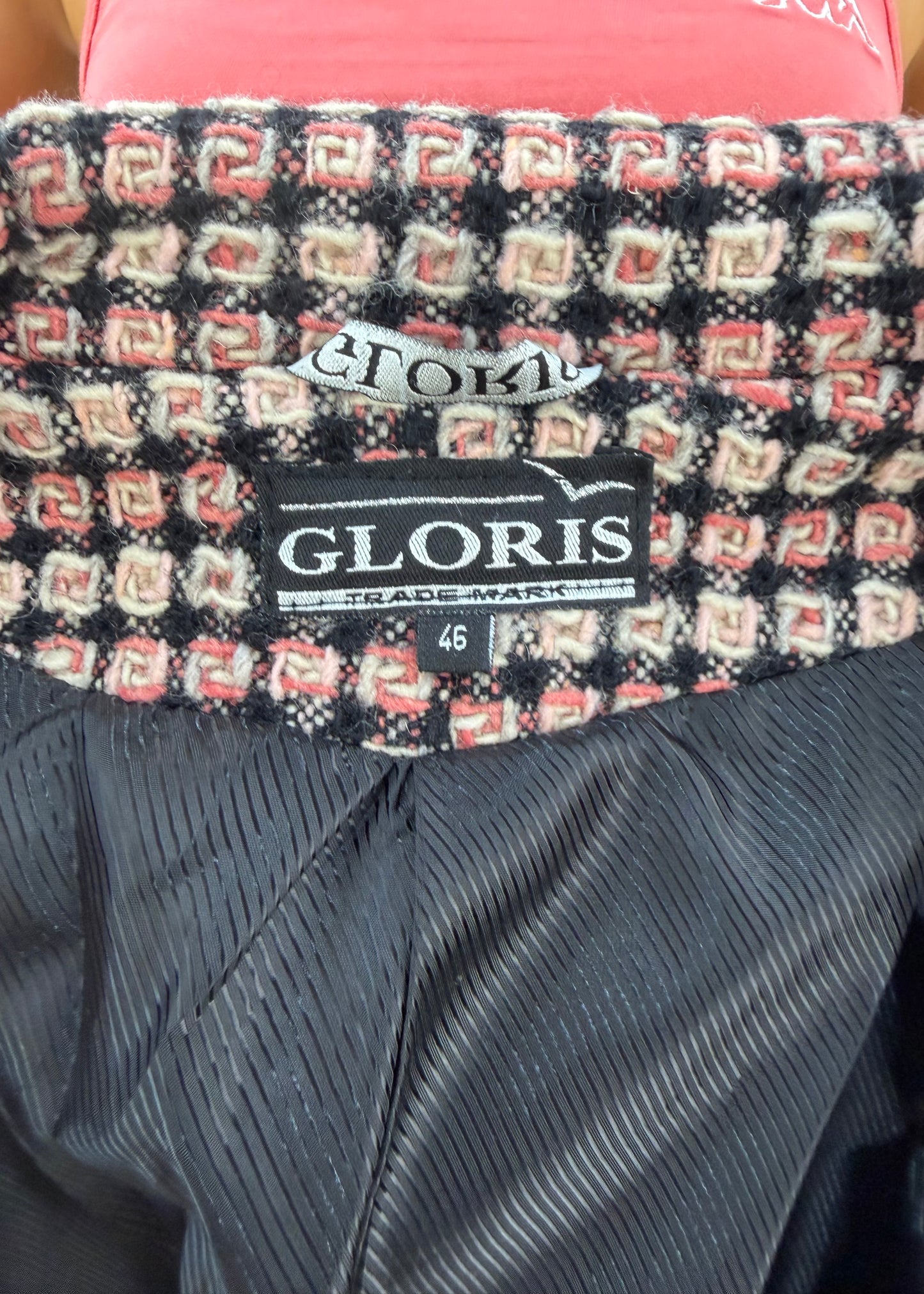 extra large brown gloris check long coat 8