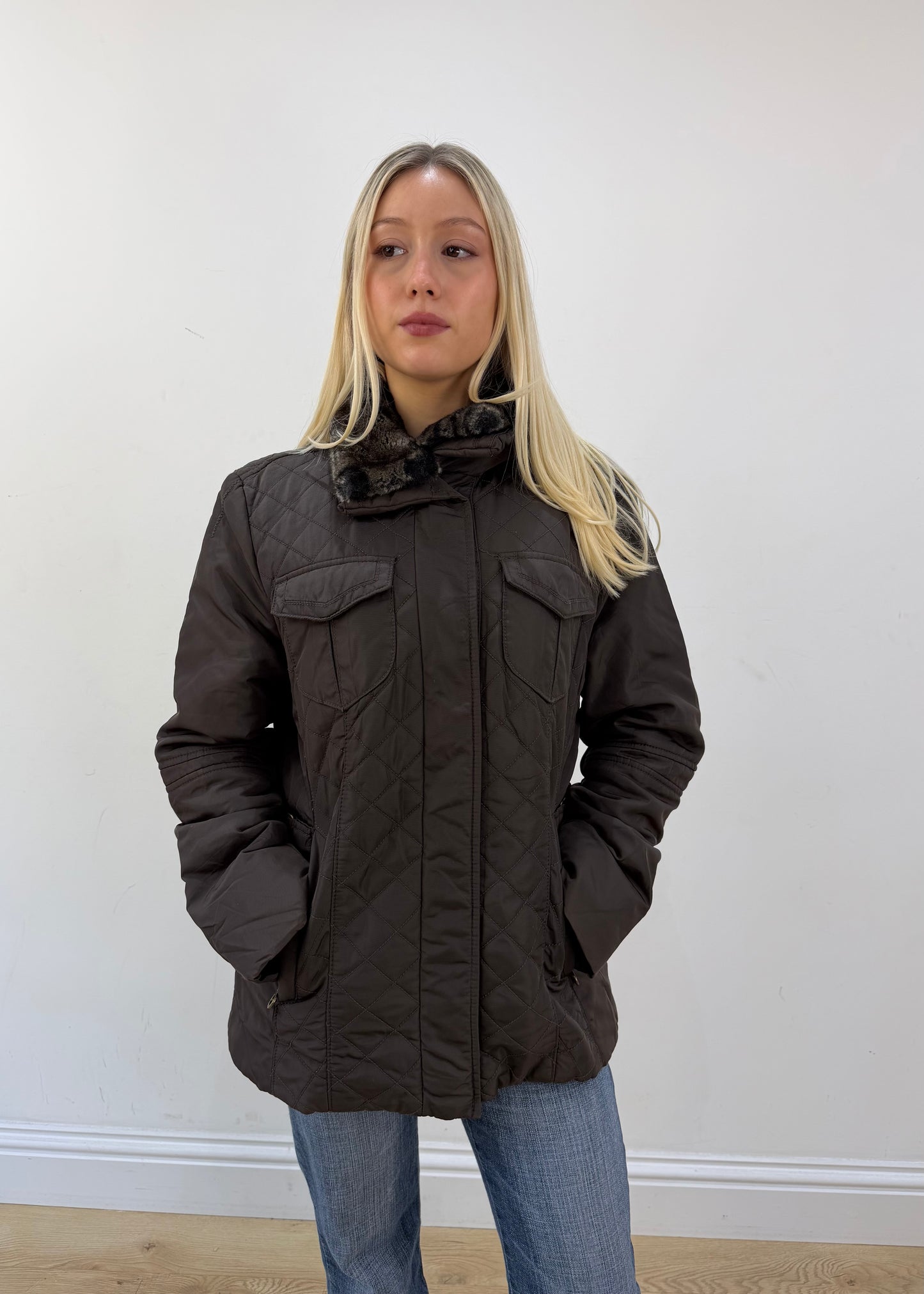 large dark brown bonita utility jacket 3