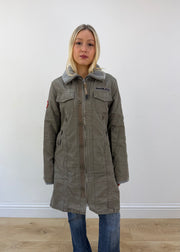 medium grey khujo utility parka coat 3