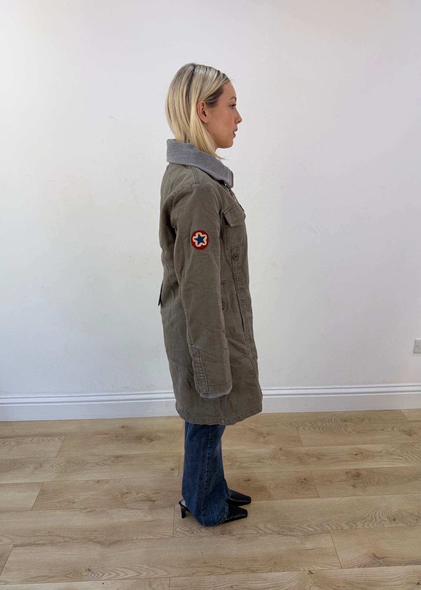 medium grey khujo utility parka coat 6