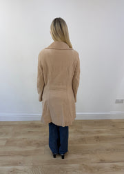 medium beige fashion onyx double breasted trench coat 7