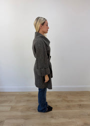 medium grey benetton belted coat 6