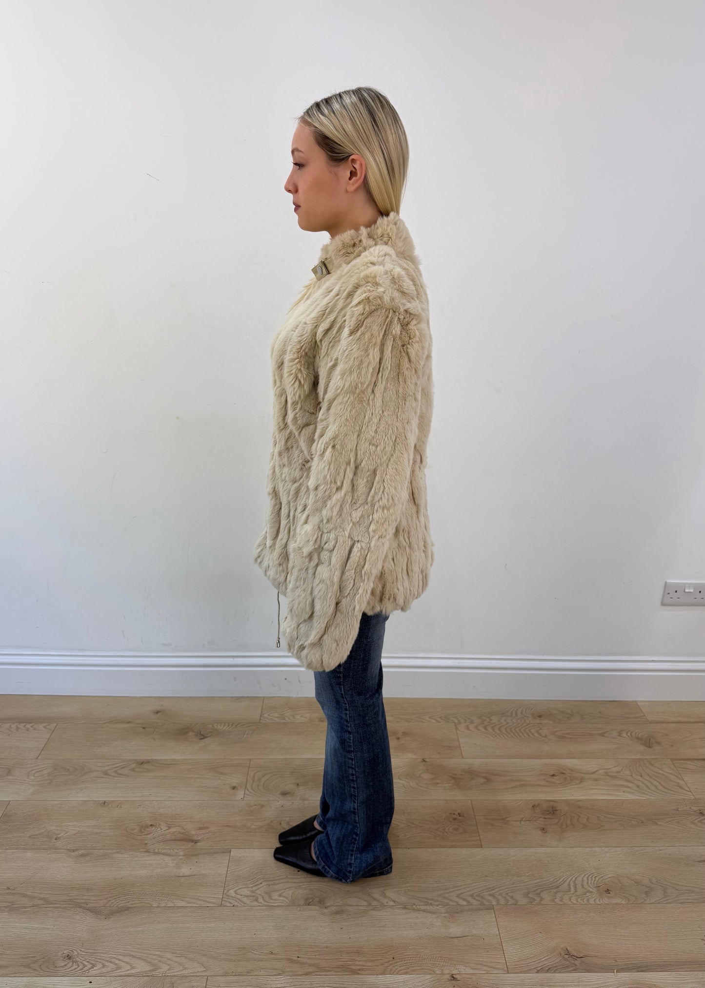 extra large cream gamble faux fur jacket 5