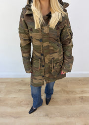 large khaki khujo camouflage parka coat 2