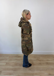 large khaki khujo camouflage parka coat 6