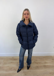medium navy robe di kappa puffer jacket 1