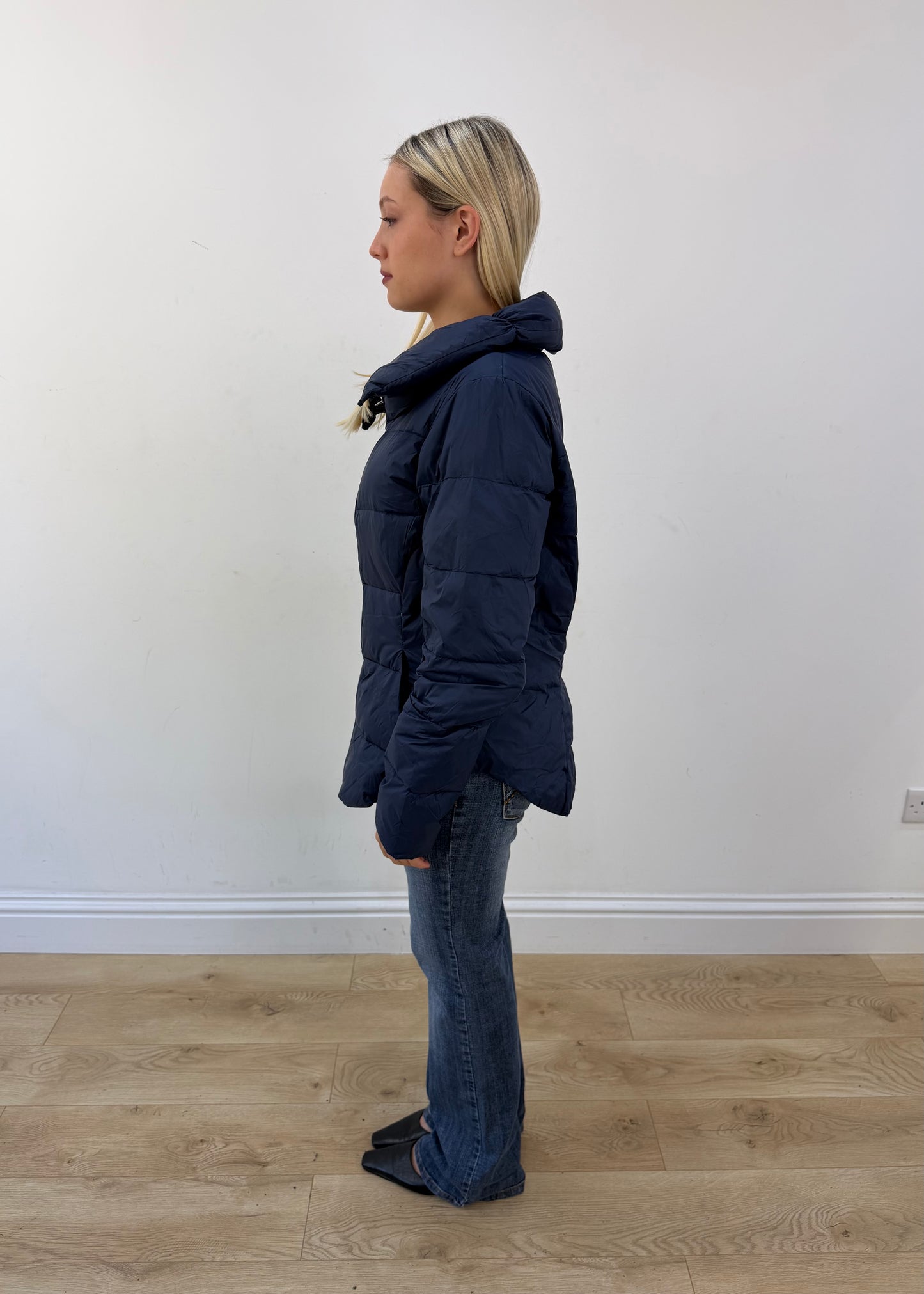 medium navy robe di kappa puffer jacket 5