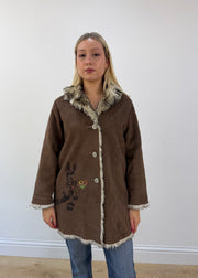 medium brown looney tunes embroidered jacket 3