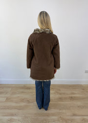medium brown looney tunes embroidered jacket 7
