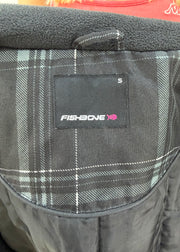 small black fishbone plaid hooded jacket 8