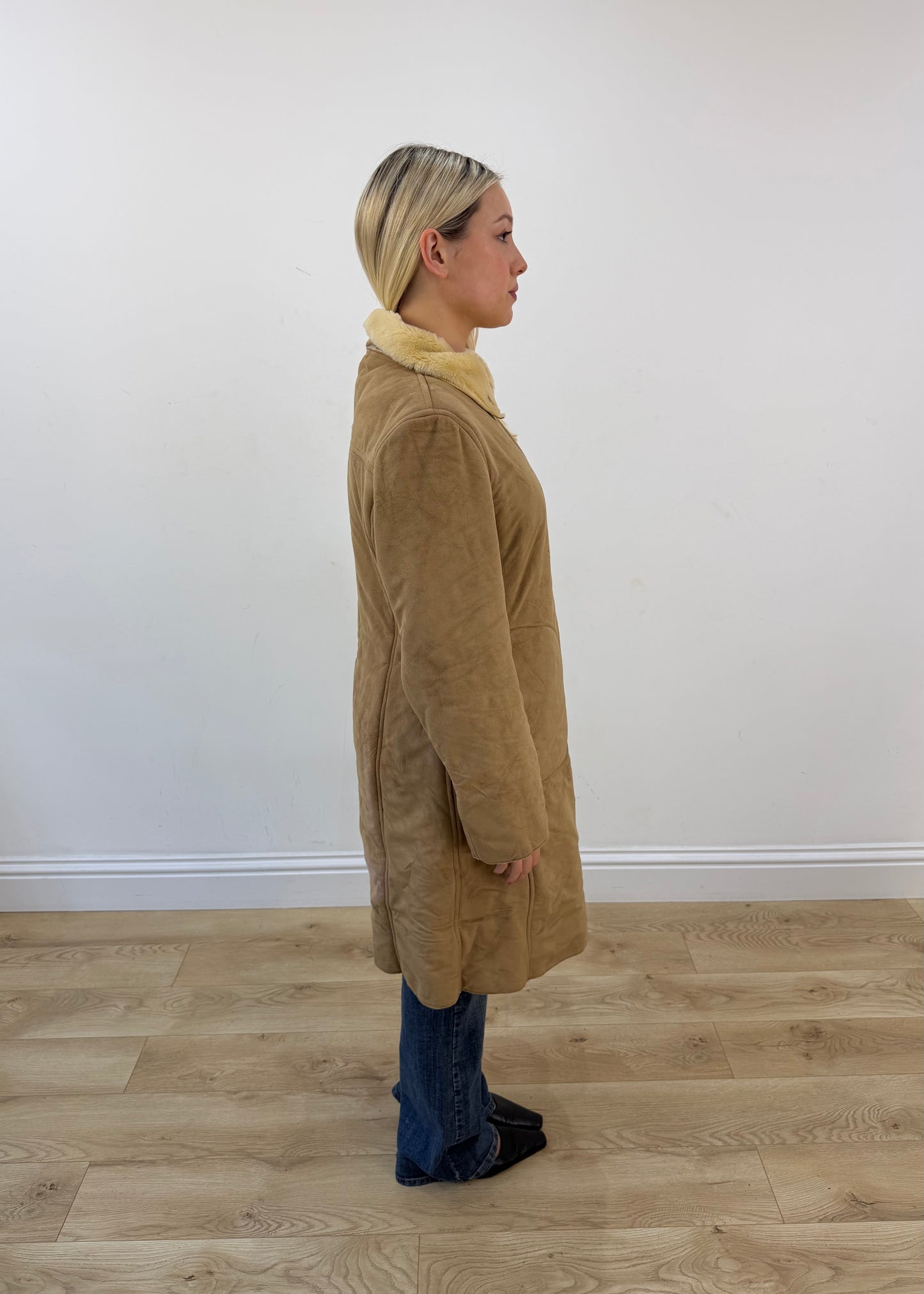 medium tan benetton corduroy coat 6