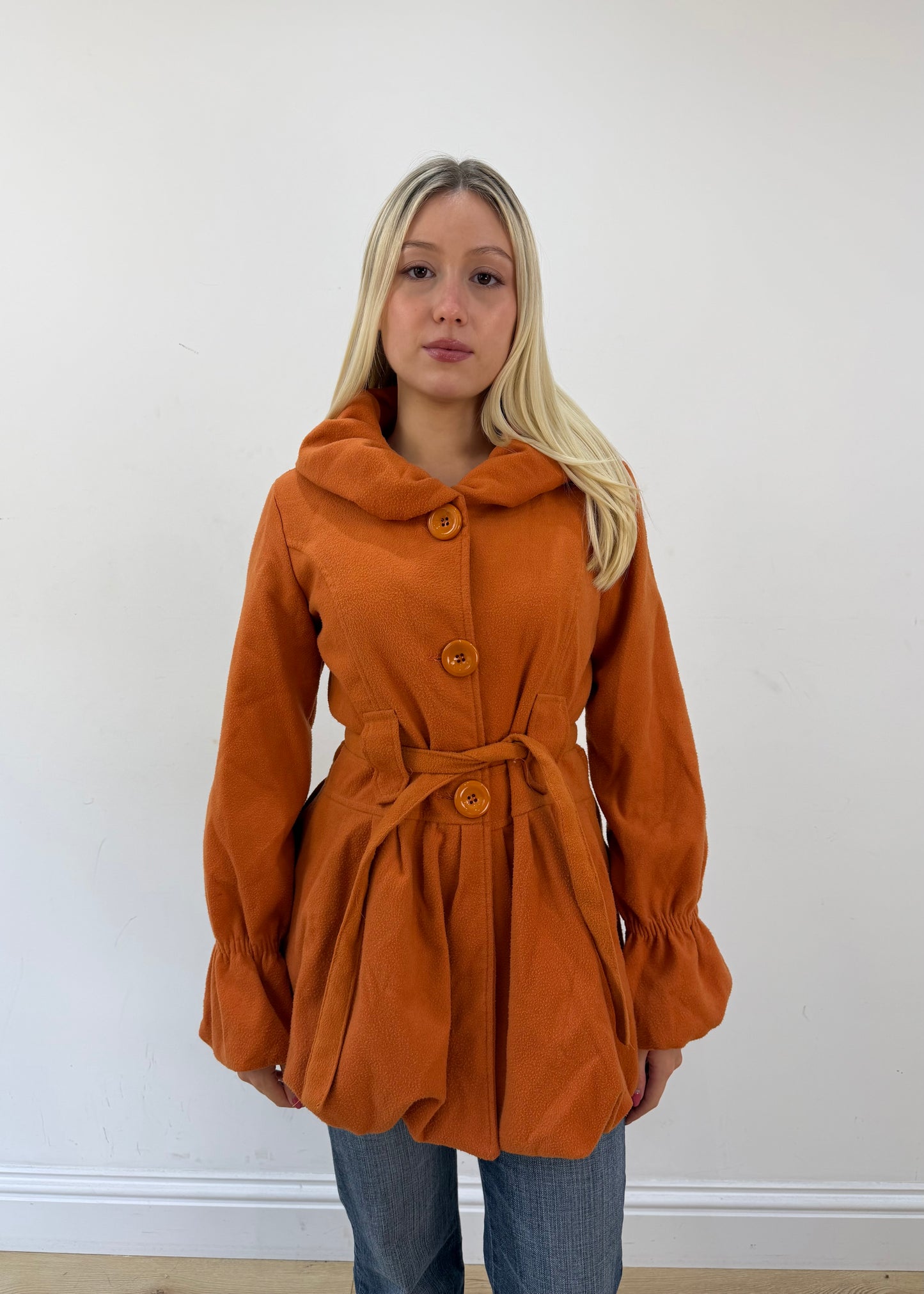 medium orange belted coat 3