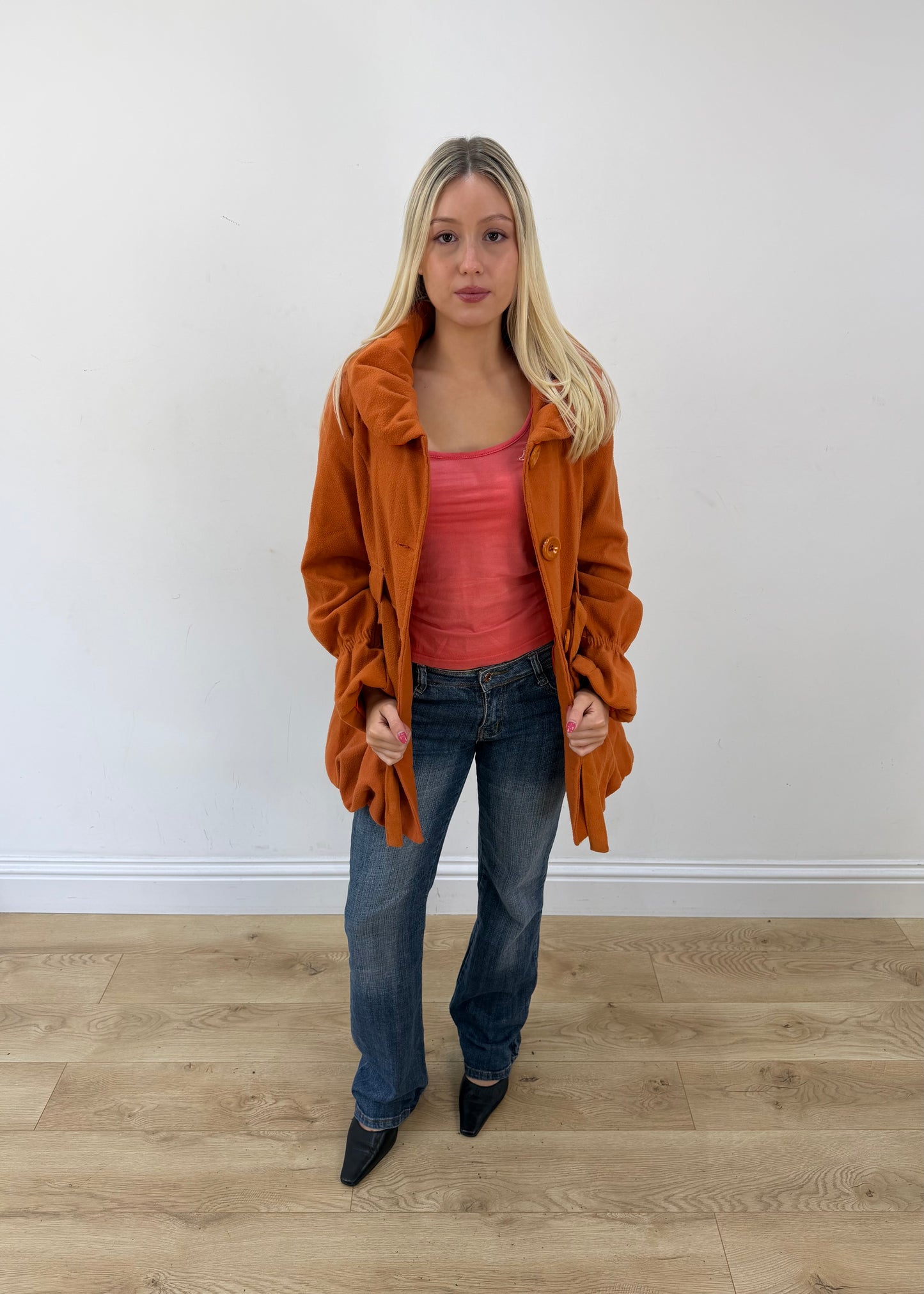 medium orange belted coat 4