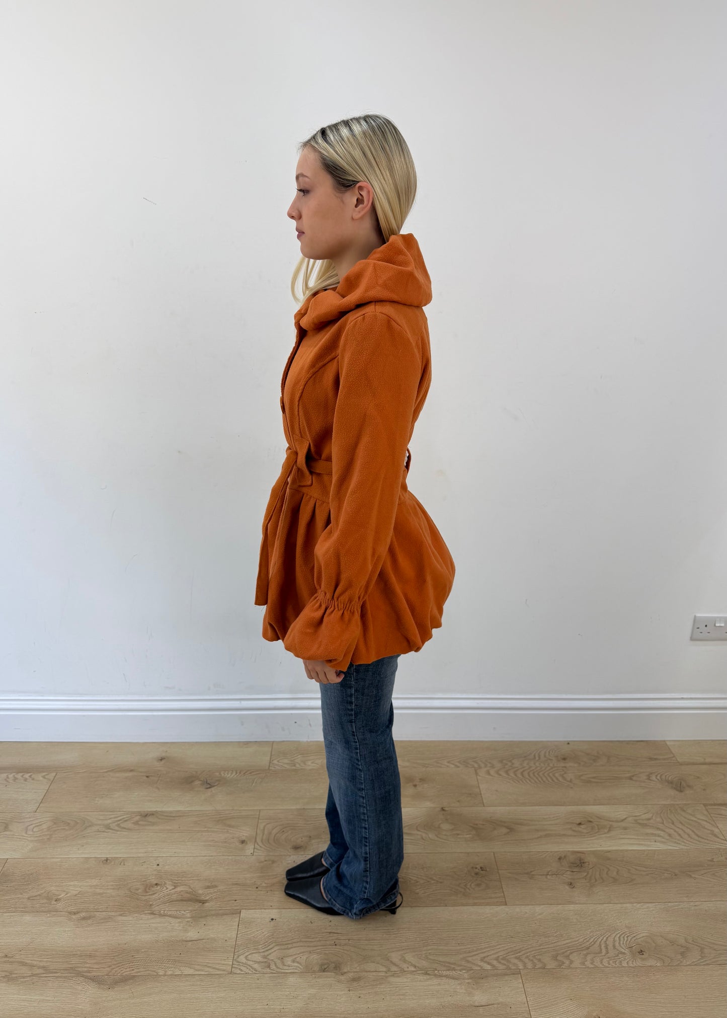 medium orange belted coat 5