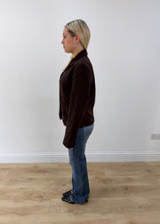 medium brown embroidered blazer 5