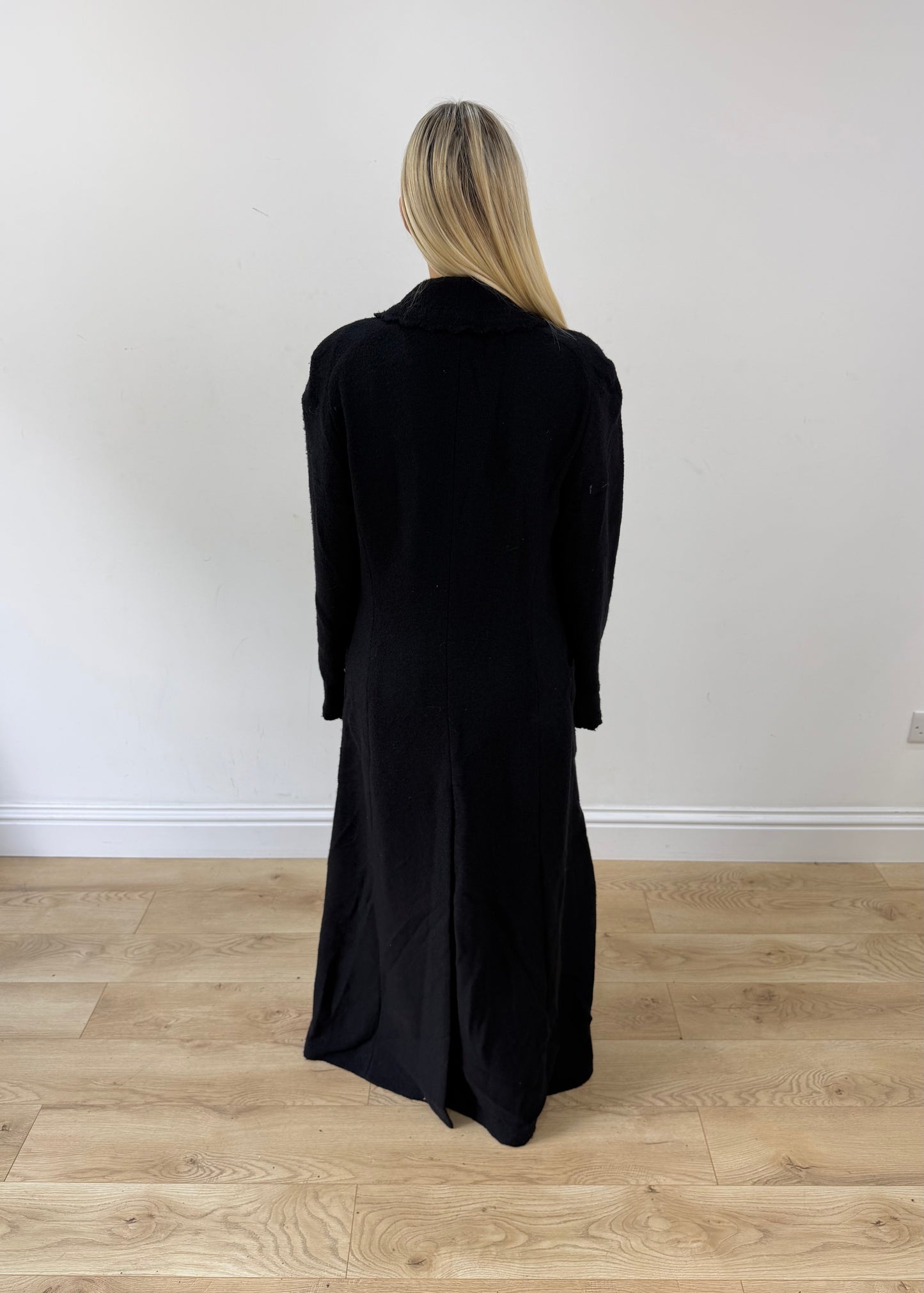 medium black rena lange maxi coat image 7