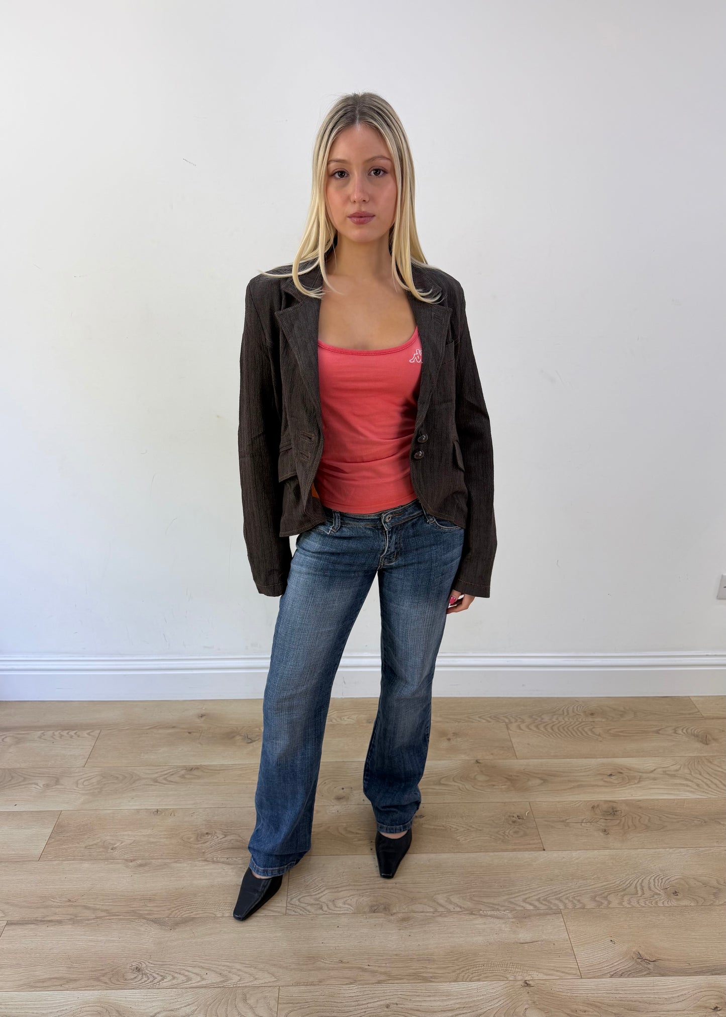 medium brown mirella mori blazer image 4