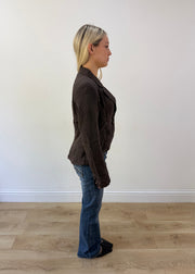 medium brown mirella mori blazer image 6