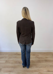 medium brown mirella mori blazer image 7