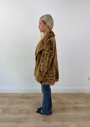 medium brown westwide classic faux fur jacket image 4