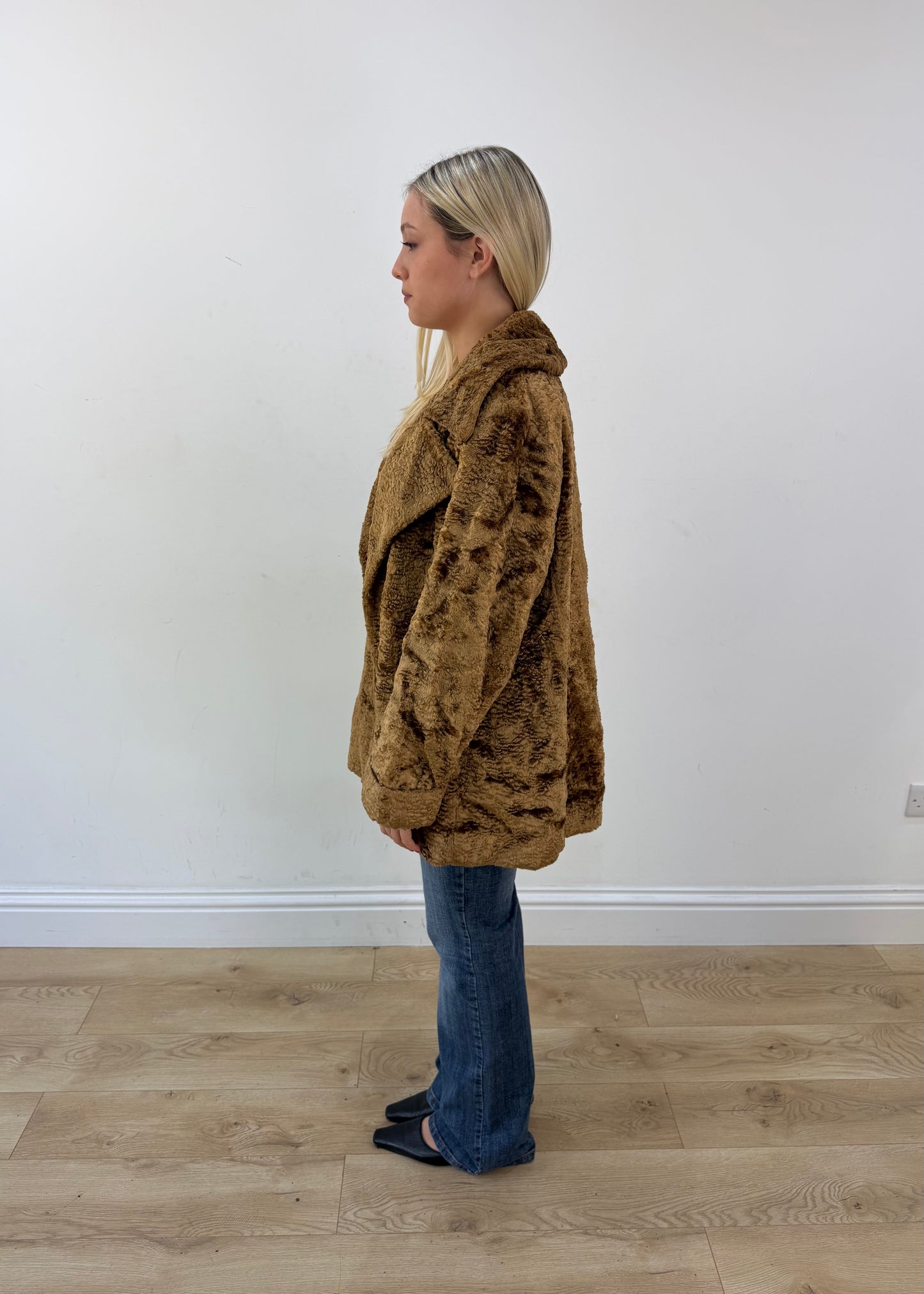 medium brown westwide classic faux fur jacket image 4