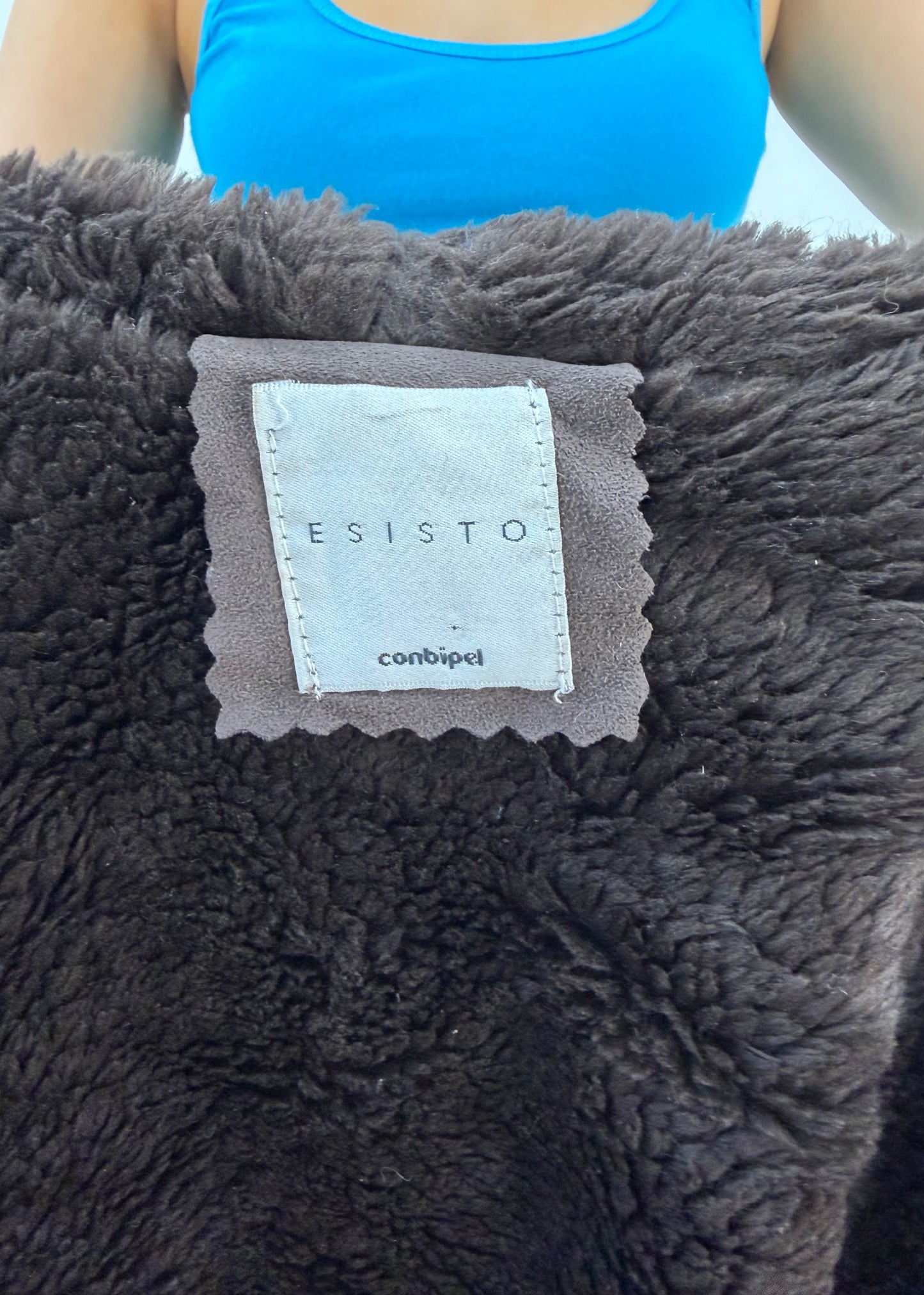 medium dark brown esisto hooded long coat 8