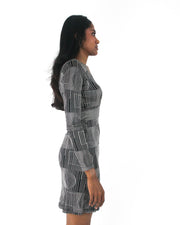 office siren | small custo barcelona grey graphic dress — final ecom crop