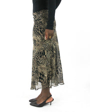 office siren | small beige and black animal-print mesh midi skirt — final ecom crop