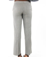 office siren | small grey pinstripe straight-leg trousers — final ecom crop