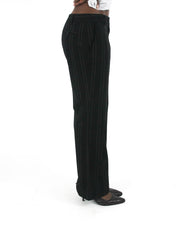 office siren | small black pinstripe wide-leg trousers — final ecom crop