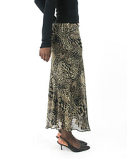 office siren | small beige and black animal-print mesh midi skirt — final ecom crop