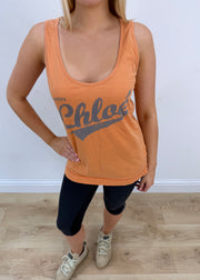 medium orange chloé tank top