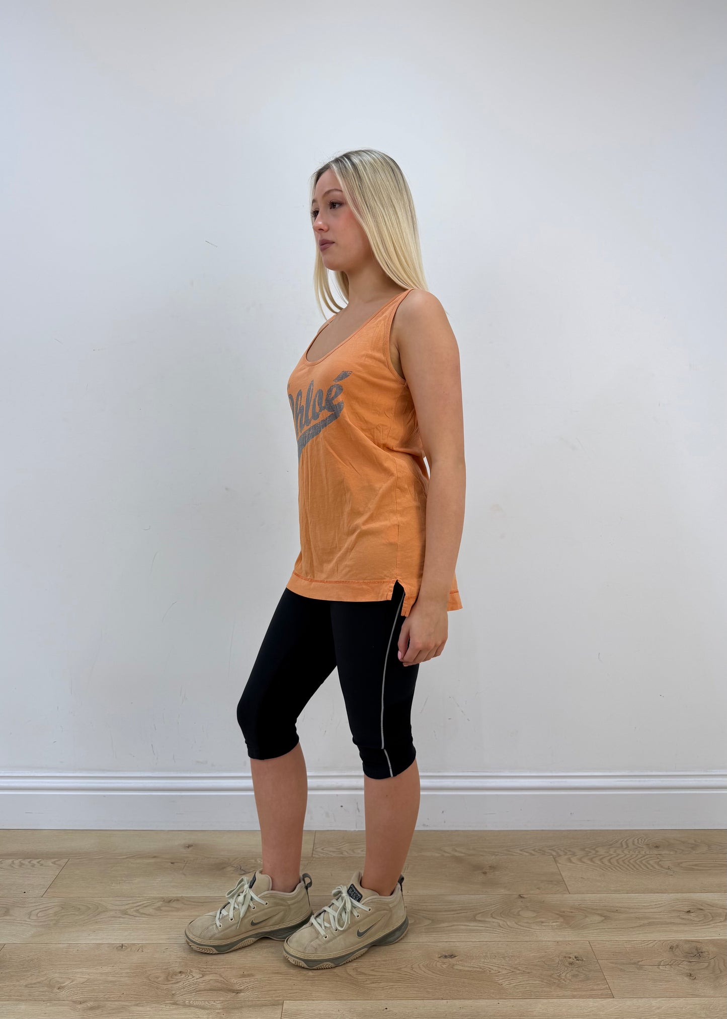 medium orange chloé tank top