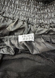 small/medium black halterneck midi dress – label photo