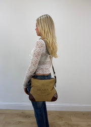 prada beige and brown shoulder bag 5