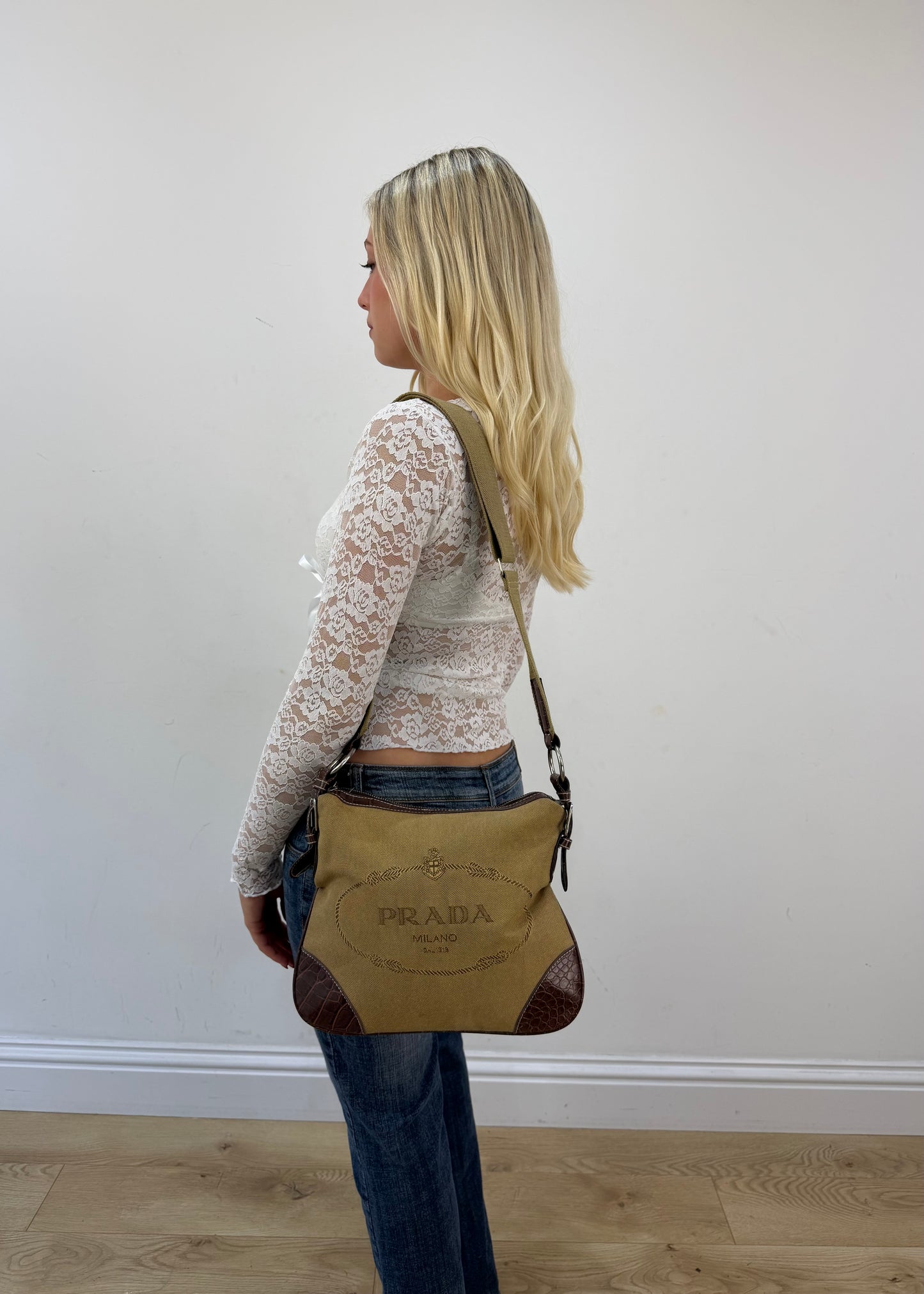 prada beige and brown shoulder bag 5
