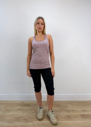 small/medium purple fitted workout top