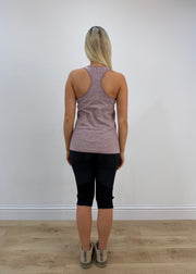 small/medium purple fitted workout top
