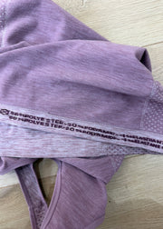 small/medium purple fitted workout top