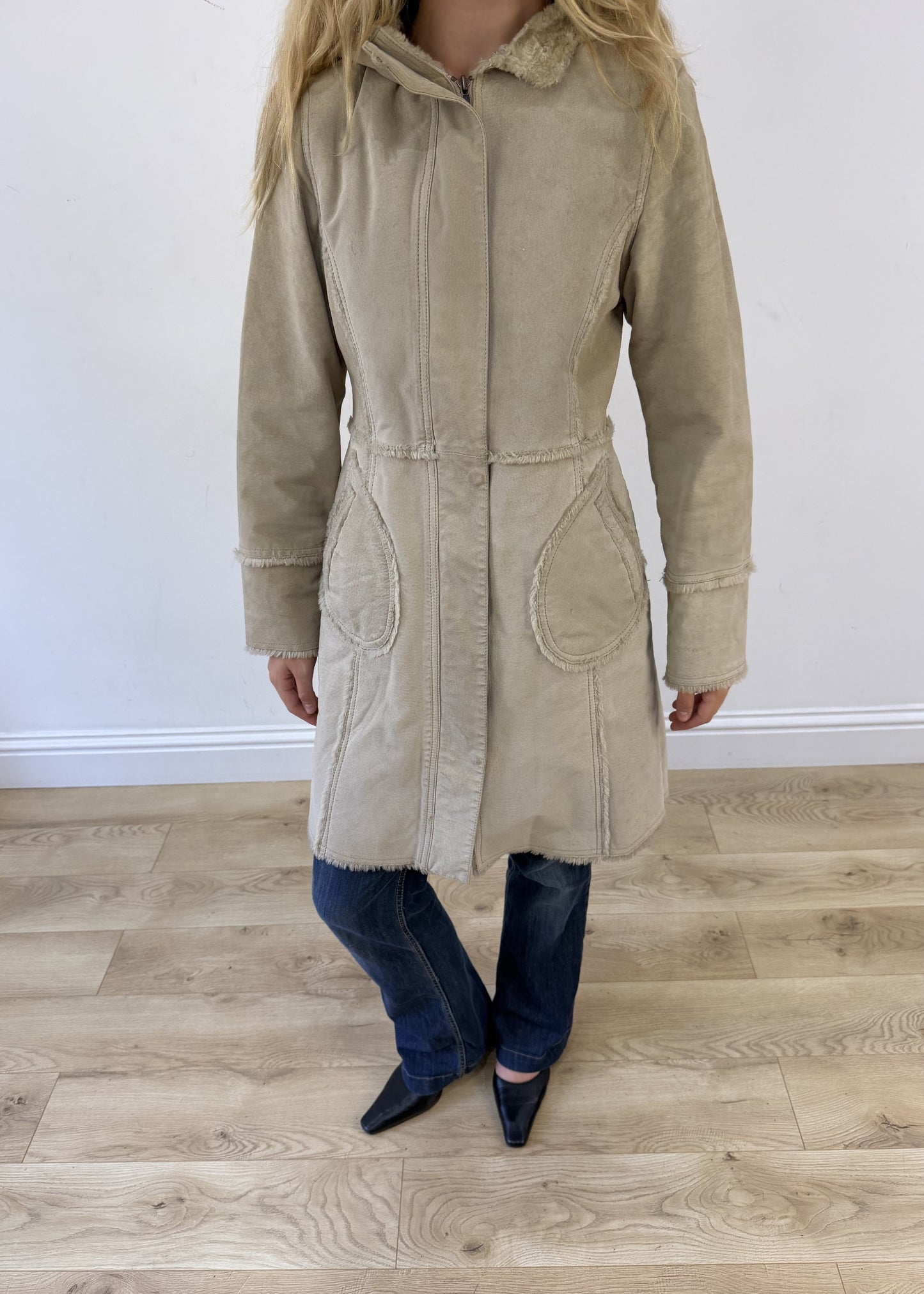 medium beige pimkie coat photo 2