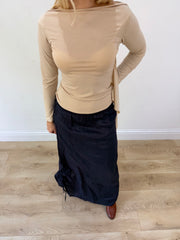 small beige long sleeve top aesthetic headless