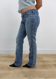 small blue Miss Sixty denim jeans side view