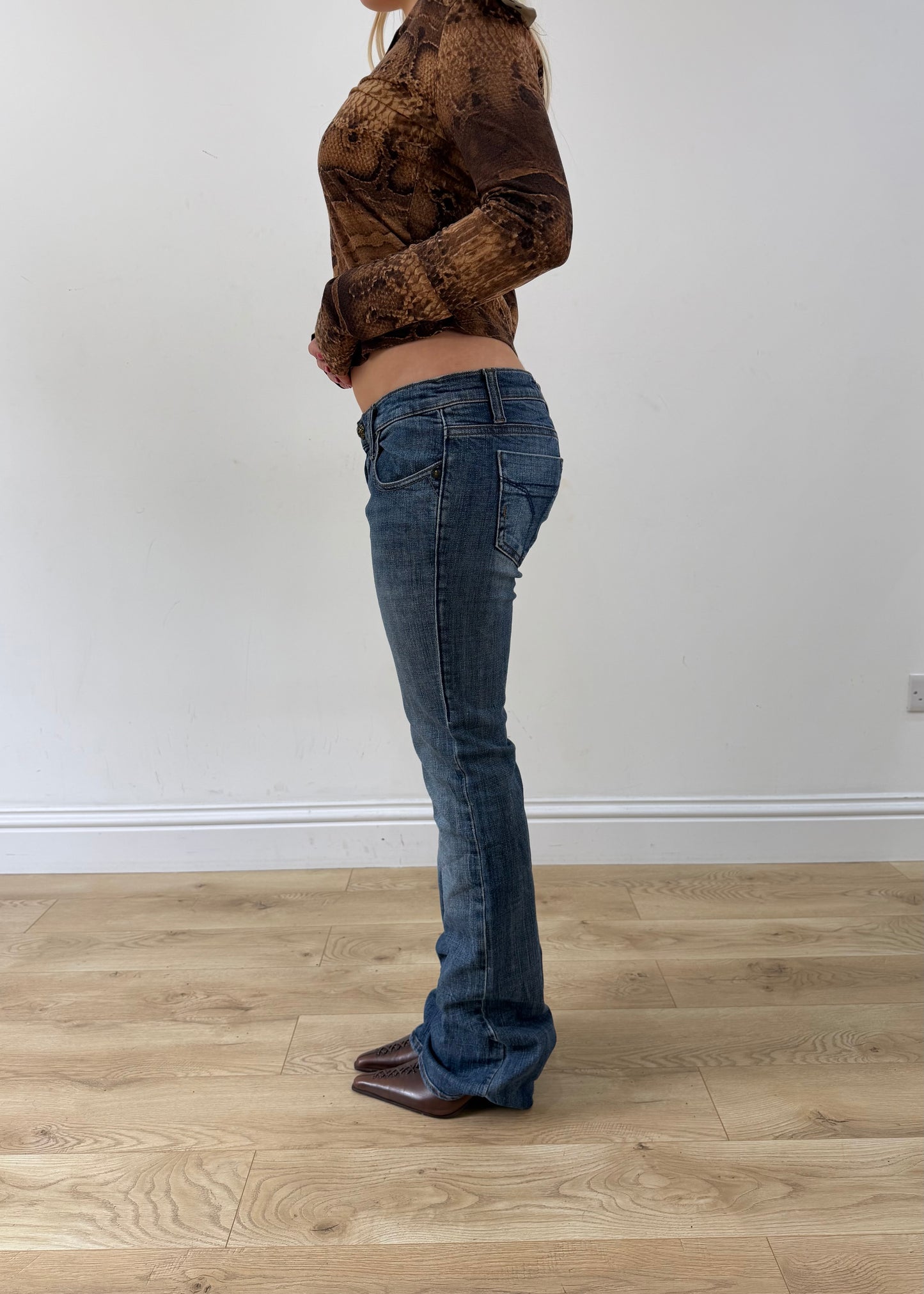 small blue Miss Sixty jeans side view