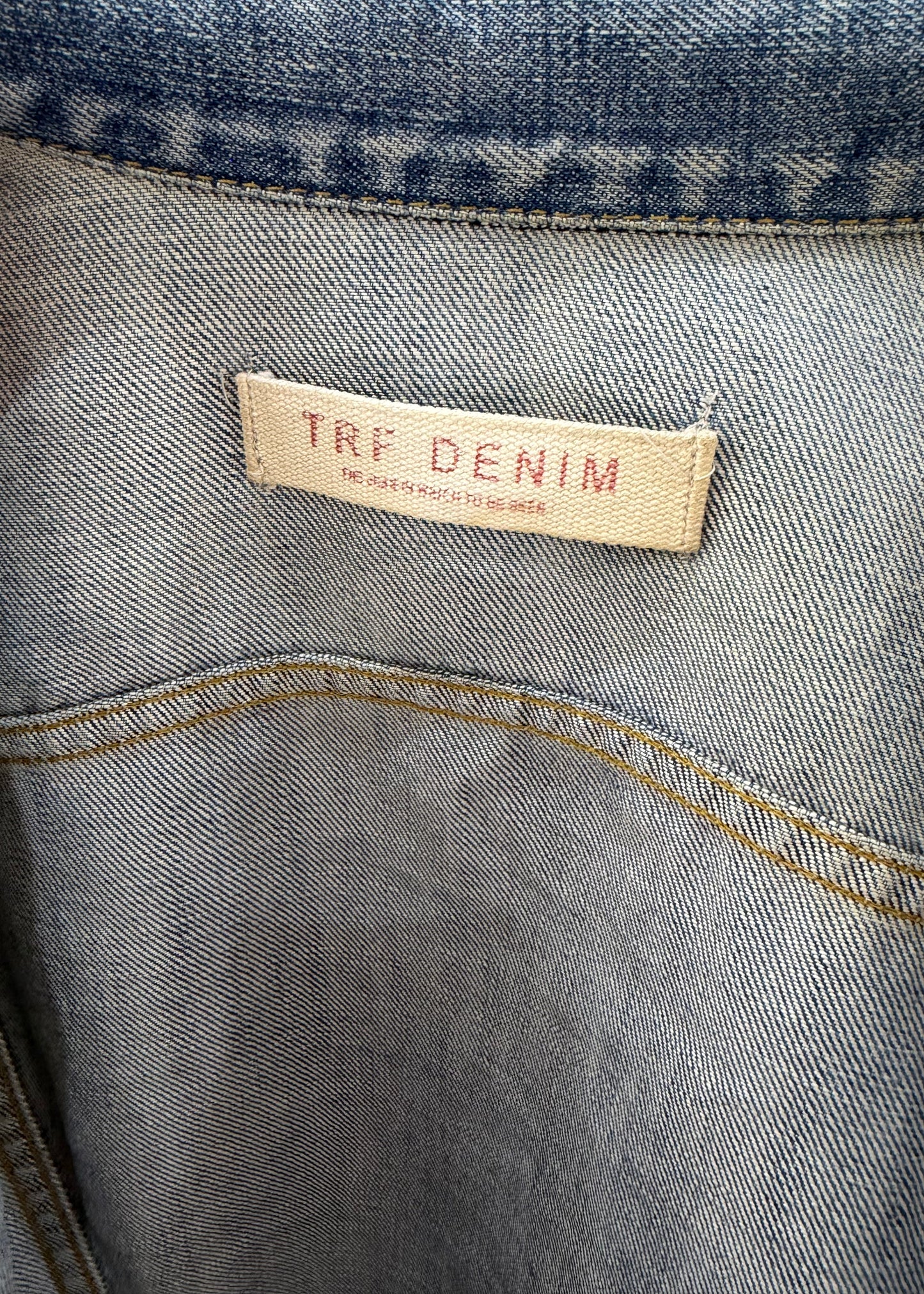 small blue zara fitted denim jacket image 8