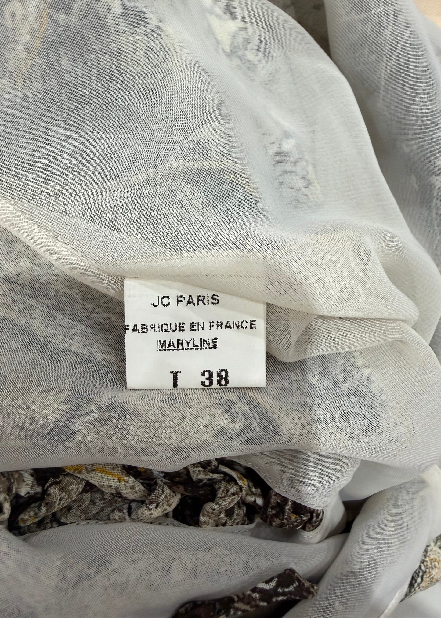 small brown asymmetric midi dress care label