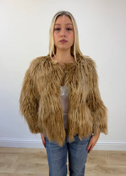 small brown faux fur jacket 3