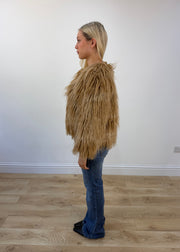 small brown faux fur jacket 5