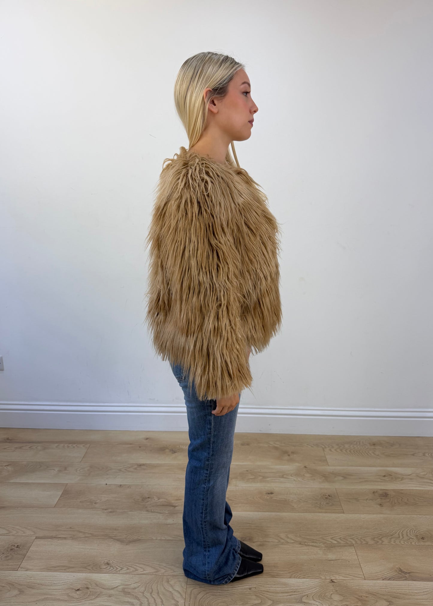 small brown faux fur jacket 6