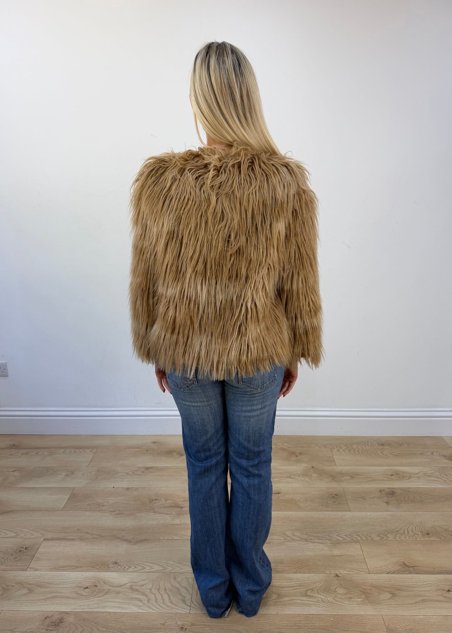 small brown faux fur jacket 7