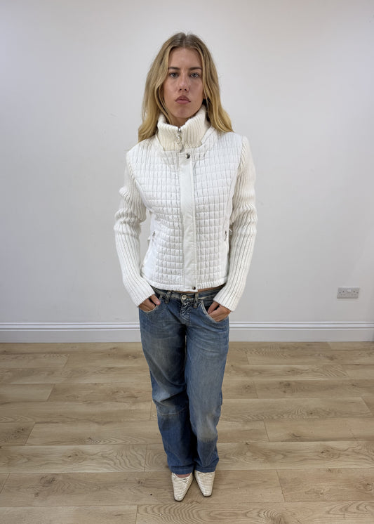 small white m. elysee puffer jacket front